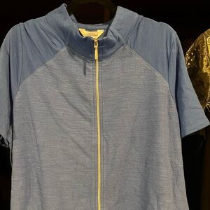 Northern Reflections Blue Top with Gold Zipper